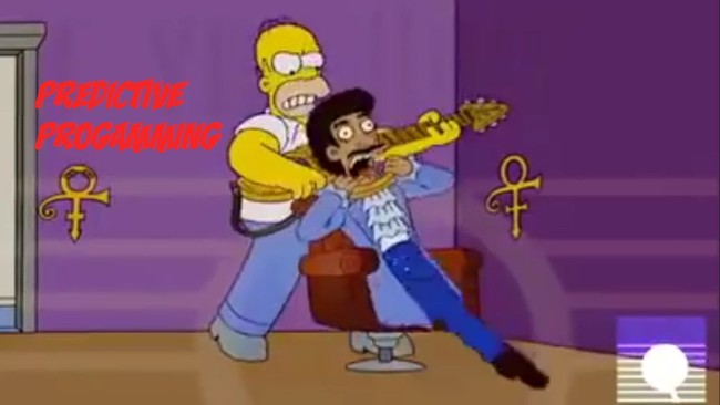 Tak lama setelah musisi legendaris Prince meninggal pada 2016, muncul teori yang menyebut The Simpsons menjadi penyebabnya. Di sebuah episode yang tayang pada 2008, Homer Simpson diceritakan membunuh Prince setelah mendapat perintah dari agen rahasia. (Foto: Instagram)