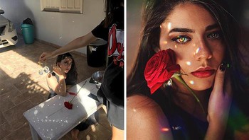 Menggunakan benda yang memantulkan sinar matahari. Foto: Bored Panda