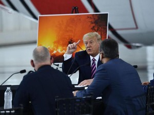 Trump Sangkal Perubahan Iklim Dalang Kebakaran Hutan AS