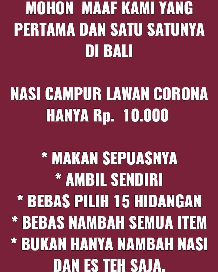 Warung Makan Murah di Bali