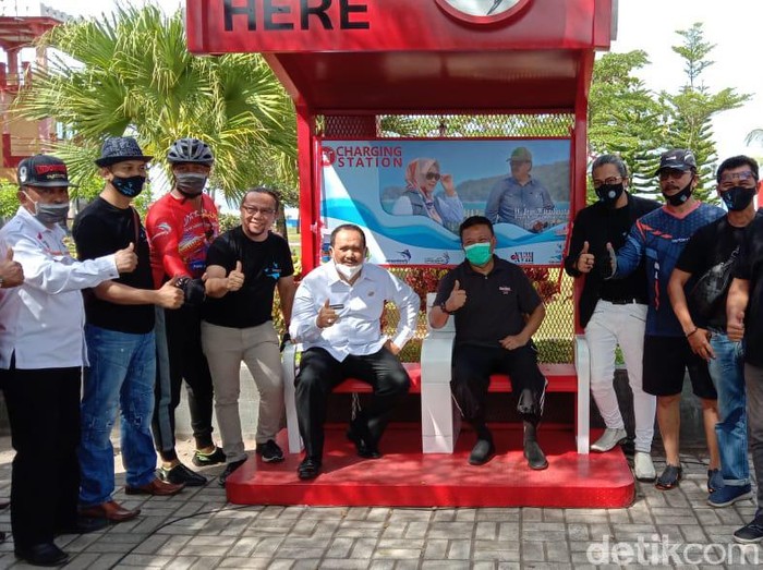 40 charging stasion terpasang di Pantai Pangandaran