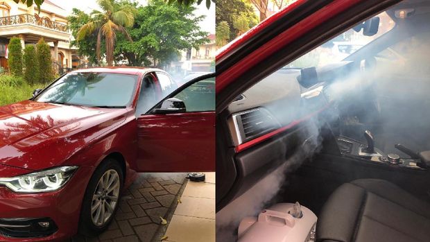 Cara membersihkan kabin mobil pakai metode fogging