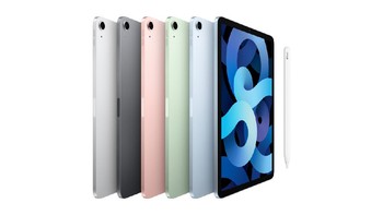 iPad Air mengusung tampilan kotak dengan bezel tipis. Foto: Apple