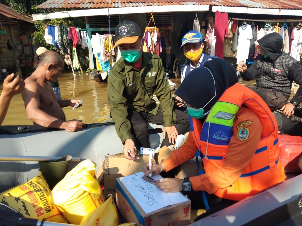 Kabupaten Melawi sudah 4 hari dilanda banjir. Sepuluh kecamatan terdampak dan 720 warga mengungsi (dok BNPB)