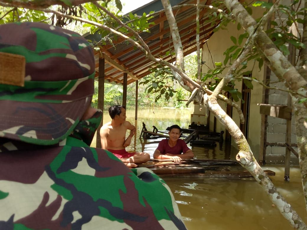 Kabupaten Melawi sudah 4 hari dilanda banjir. Sepuluh kecamatan terdampak dan 720 warga mengungsi (dok BNPB)
