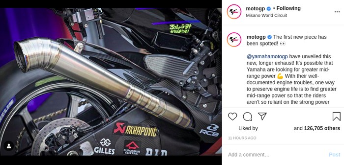 Knalpot Baru Yamaha di MotoGP