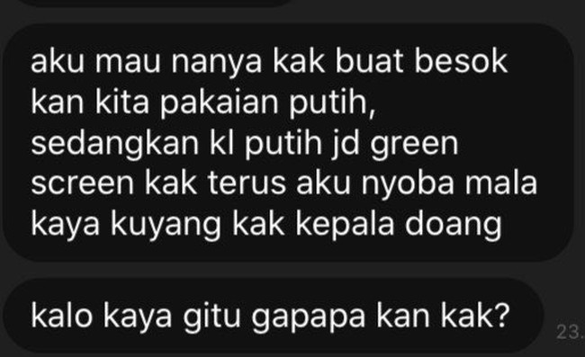 Bisa bayangkan jika yang terlihat di visual hanya kepalanya saja? Jadi terasa seperti menonton film horror ya... Foto: Twitter/artvinery