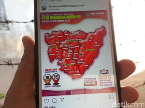Klaster Keluarga Bikin Kota Pasuruan Jadi Zona Merah COVID-19