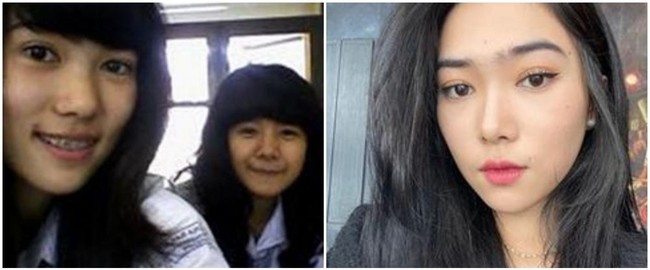Isyana Sarasvati dulu dan sekarang. Wajahnya tidak banyak berubah dan tetap terlihat cantik bukan? Foto: Instagram/@isyanasarasvati