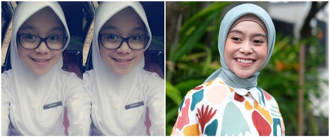 Lesty Kejora terlihat sangat imut saat SMA dengan menggunakan kaca mata. Bagaimana menurutmu? Foto: Instagram/@lestykejora