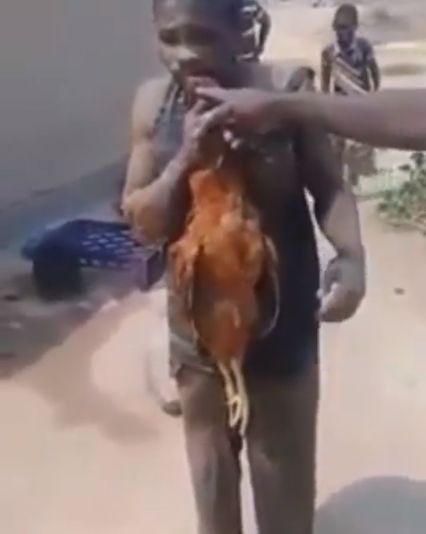 Tertangkap Maling Ayam, Pria Ini Dipaksa Makan Ayam Mentah Sebagai Hukuman