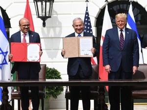 Perjanjian Damai Israel-UEA-Bahrain Resmi Diteken di Gedung Putih AS