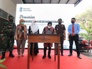 Peresmian Labkesda Bukti Surabaya Serius Tangani COVID-19