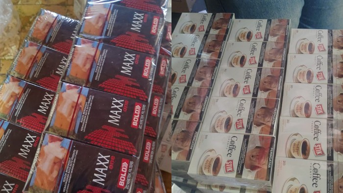 Barang bukti rokok ilegal yang diamankan Bea Cukai Kudus dari sebuah rumah di Jepara.
