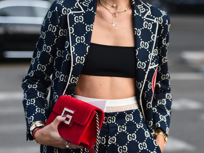 Milan, Italy - February 17, 2017: Gucci shop in an exclusive area of Milan. Symbol and concept of luxury, shopping, wealth, elegance and made in Italy