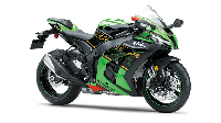 Ini tampang Kawasaki ZX-10R saat ini, namun pada 2021 motor ini akan mengalami perubahan pada bagian fasciadan fairing, dengan intake udara yang lebih besar. Hal itu diharapkan bisa meningkatkan sistem pendinginan untuk mengimbangi tenaga yang besar. Foto: Kawasaki Motor Indonesia