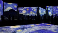 Begini suasana pameran bertajuk Van Gogh Alive yang digelar di Sydney, Australia.