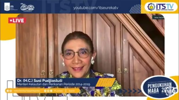 Nadiem dan Susi Motivasi Ribuan Maba ITS yang Dikukuhkan hingga Tur Daring