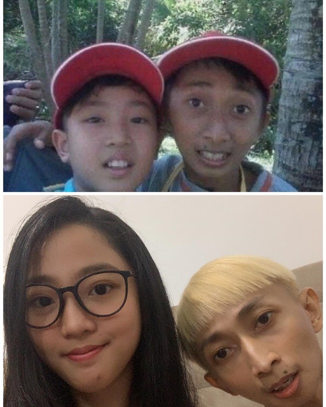 Hingga saat ini, silaturahmi antara pemain sinetron Ronaldowati masih terjalin dengan baik. Seperti foto ini, Nona masih bertemu dengan Ceking, lawan mainnya dalam sinetron tersebut. Foto: Instagram @nonaberlian14