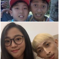 Hingga saat ini, silaturahmi antara pemain sinetron Ronaldowati masih terjalin dengan baik. Seperti foto ini, Nona masih bertemu dengan Ceking, lawan mainnya dalam sinetron tersebut. Foto: Instagram @nonaberlian14