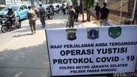 Operasi ini untuk menegakan penerapan protokol kesehatan dalam rangka mencegah penyebaran virus Corona.