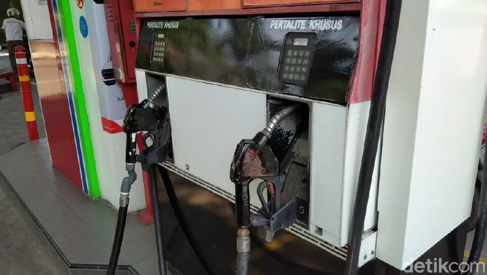 Pertalite di SPBU Pertamina Tangerang Selatan