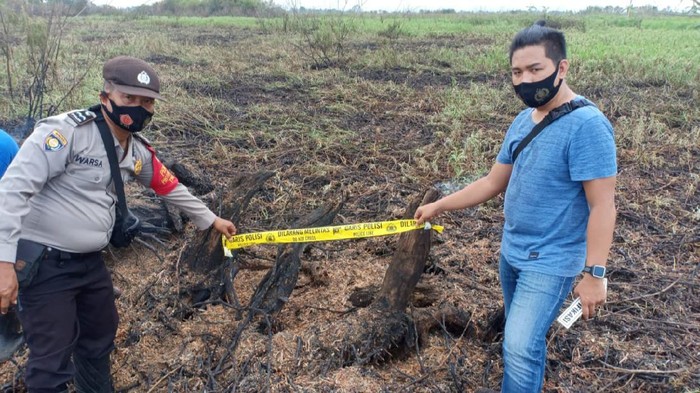 Polisi tangkap petani diduga bakar lahan di Sumsel (dok. Istimewa)