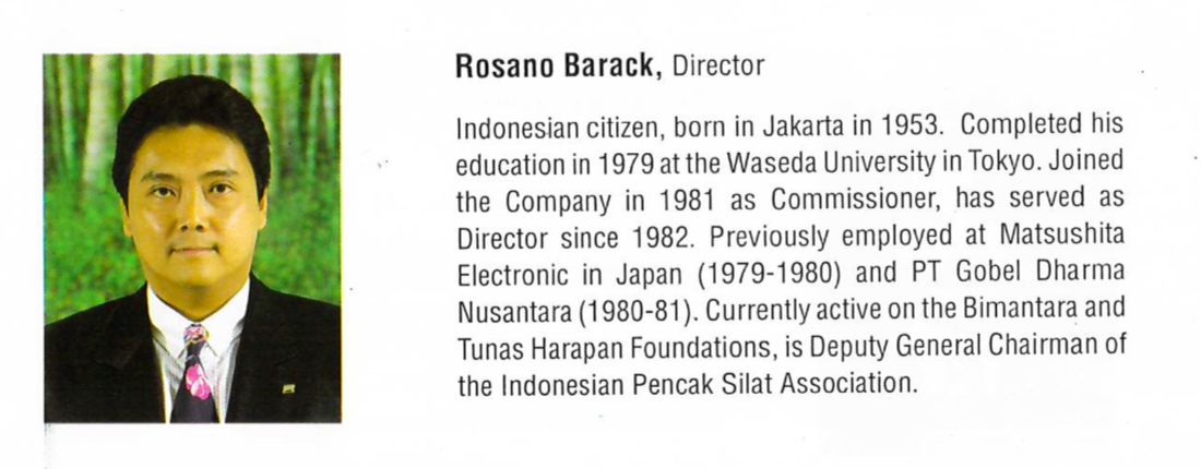 Rosano Barack, dokumen Bimantara Rosano Barack, dokumen Bimantara