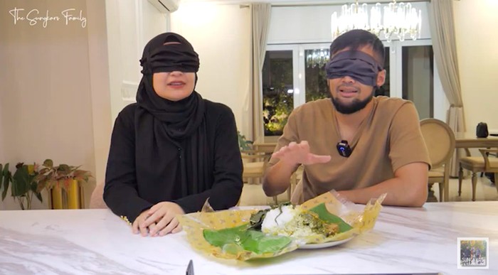 Shireen Sungkar dan Teuku Wisnu Adu Kelezatan 3 Nasi Rendang