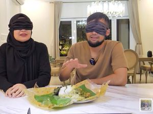 Shireen Sungkar dan Teuku Wisnu Adu Kelezatan 3 Nasi Rendang