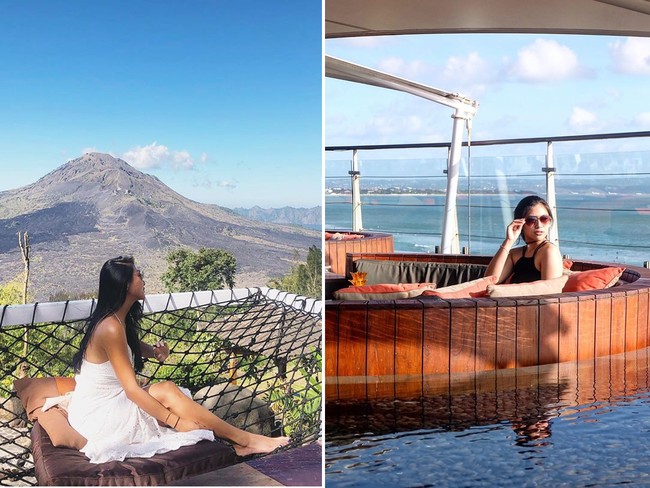 Ini gaya keduanya ketika sedang berlibur. Yang mana nih yang menjadi favoritmu? Foto: Instagram/@theresawienathan l Instagram/@resiahlim