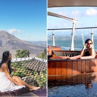 Ini gaya keduanya ketika sedang berlibur. Yang mana nih yang menjadi favoritmu? Foto: Instagram/@theresawienathan l Instagram/@resiahlim