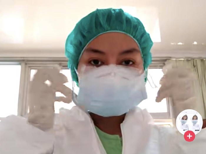 tiktok Perawat Freisha yang bertugas menanganinpasien positif Corona