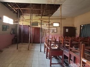 4 Ruang Kelas SDN di Kudus Ini Sudah 2 Tahun Rusak Parah