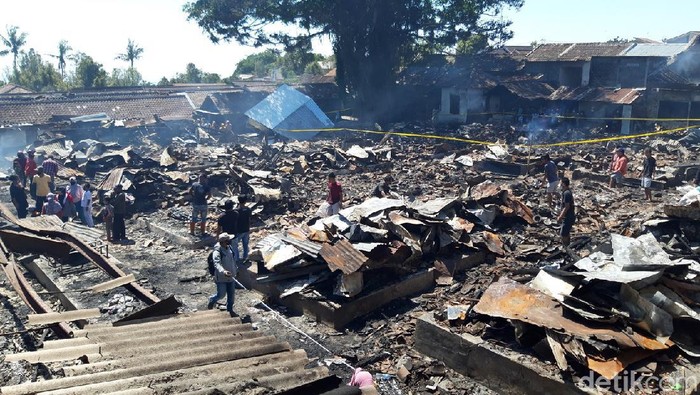 Kondisi Pasar Cepogo pasca terbakar