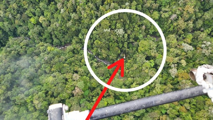 Lokasi penemuan helikopter di Paniai yang sempat hilang kontak (dok Polda Papua)