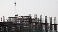 Nantinya depo ini akan menjadi tempat parkir rangkaian kereta LRT Jabodebek.