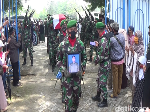 TNI Gugur Ditembak KKB Dimakamkan di TMP Pinrang, Diusulkan Naik Pangkat