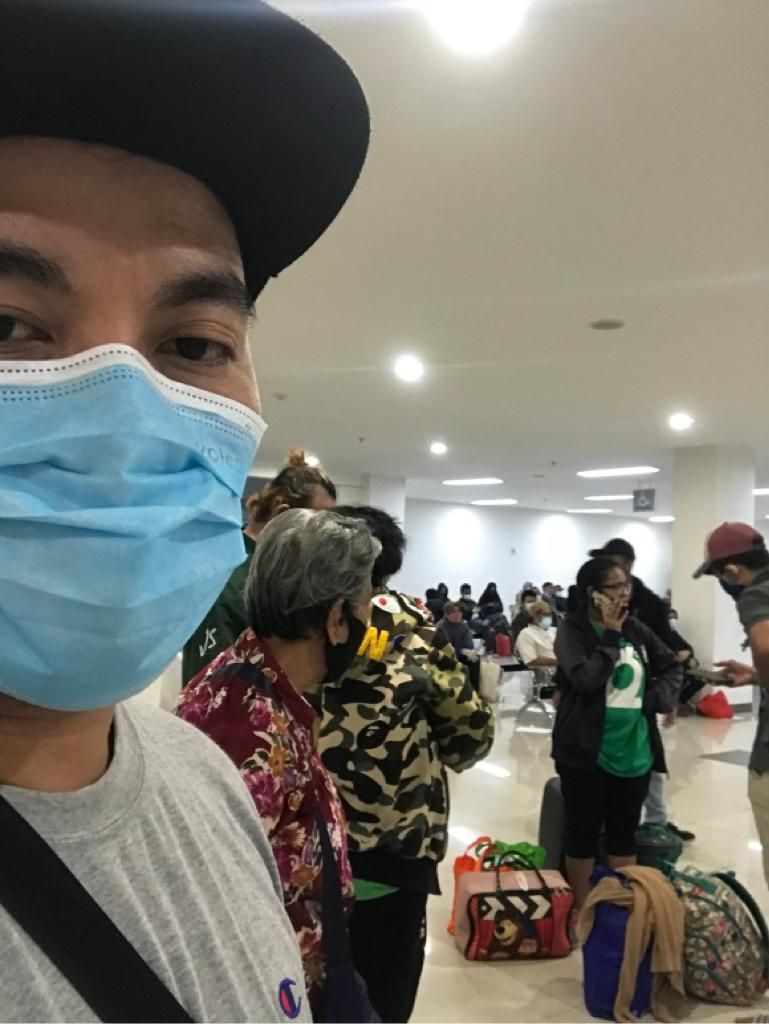 Chritman Datubara, seorang pasien COVID-19 tanpa gejala yang menjalani isolasi di flat Wisma Atlet. (Dok pribadi)