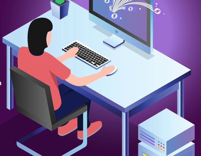 Infografis Cari Uang dari Internet