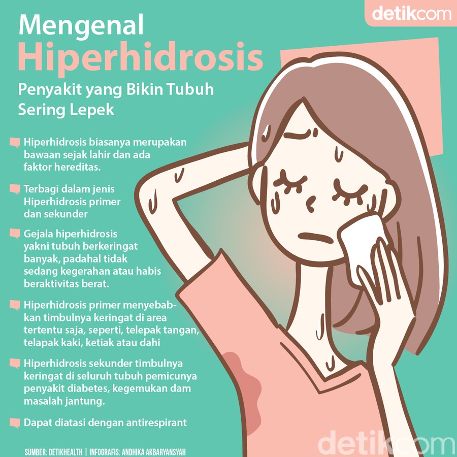 Kenali Hiperhidrosis, Penyebab Tubuh Selalu Lepek oleh Keringat Kenali Hiperhidrosis, Penyebab Tubuh Selalu Lepek oleh Keringat