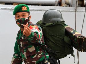 450 Prajurit Satgas Pamtas RI-Malaysia Dipulangkan