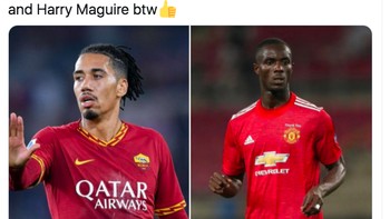 Mahah mungkin duet Chris Smalling dan Eric Bailly lebih baik dari Maguire dan Lindelof. Foto: istimewa