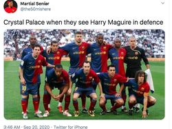 Meme Lawak David de Gea dan Para Bek MU