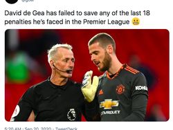 Meme Lawak David de Gea dan Para Bek MU
