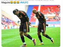 Meme Lawak David de Gea dan Para Bek MU