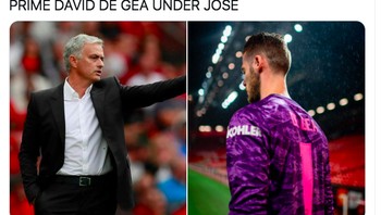 De Gea disebut bersinar di zaman Jose Mourinho masih melatih MU tapi sekarang performanya sudah jauh dari masa itu. Foto: istimewa