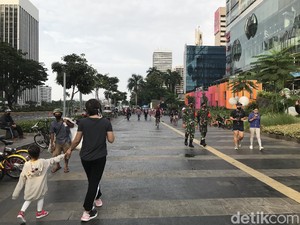 PSBB Ketat Jakarta, Aktivitas Olahraga Masih Ramai di Kawasan Sudirman