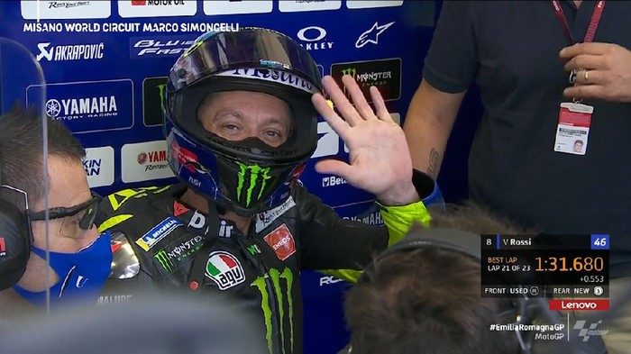 Rossi start ke-7 di motogp emilia romagna