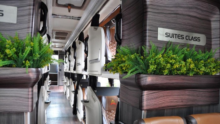 Bus social distancing dan suite class PO Handoyo